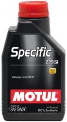 ������ ����� �������� Motul Specific MB 229.52 5w30 ������������� � �������������