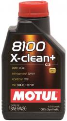 ������ ����� �������� Motul 8100 X-Clean+ 5w30 ������������� � �������������