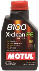 ������ ����� �������� Motul 8100 X-Clean FE 5w30 ������������� � �������������