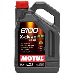 ������ ����� �������� Motul 8100 X-Clean FE 5w30 ������������� � �������������